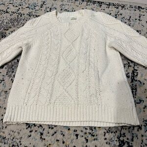 Crazy 8 kids Cable Knit Sweater - White